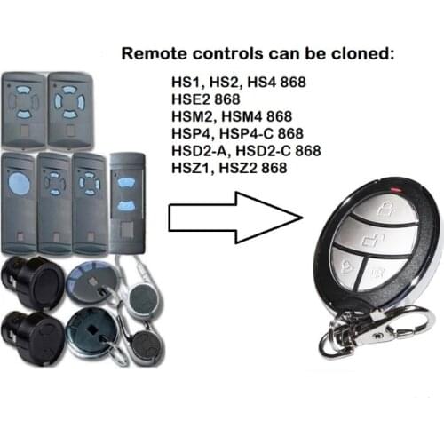 For 868 mhz Garage Door Remote Control HSM2 HSM4 HSE2 BHS110 Digital D382 868.3MHz Gate Opener Command Transmitter