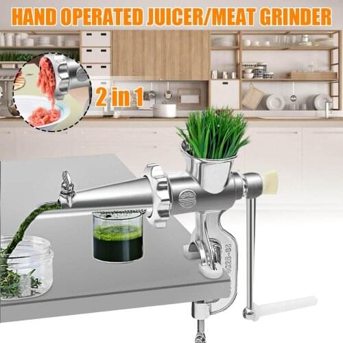 Wheatgrass Manual Hand Operated Juicer Meat Fruit Vegetable Maker Grinder Kit