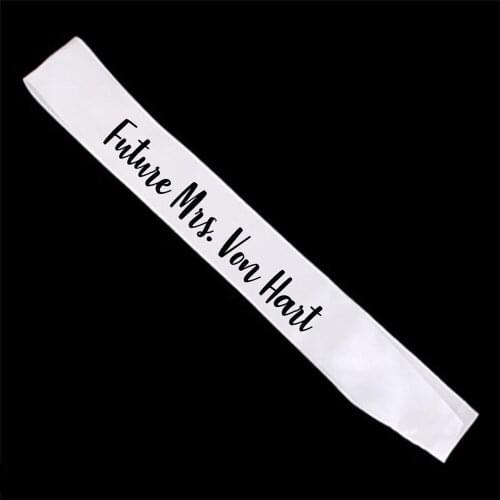 Future Mrs. Satin Sash Wedding Party Bride Shoulder Ribbons Bridal Shower Fashion Decoration Accessory Personalized Party Gifts