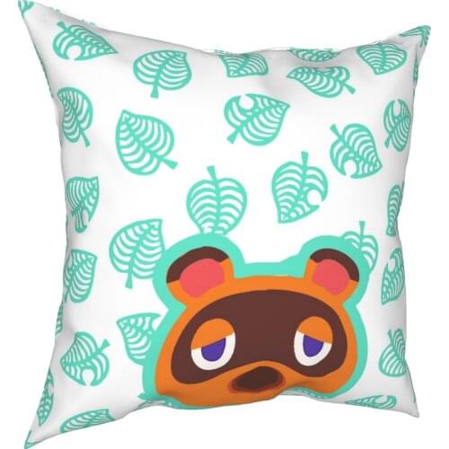 Tom Nook Animal Crossing Pillow Case Home Decorative Game Cushion Cover Throw Pillow for Sofa Double-sided Printing Unique