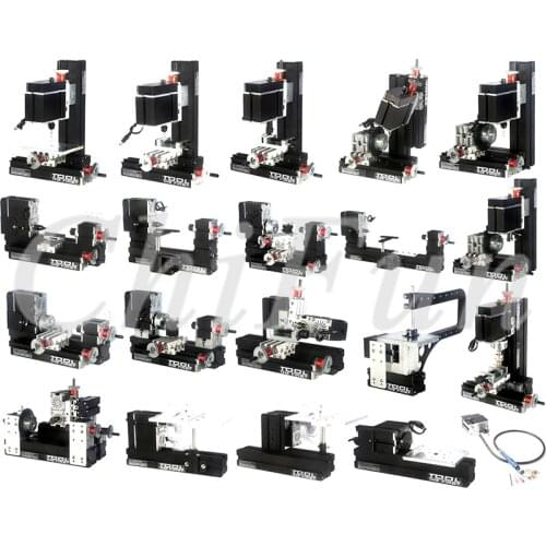 TZ16000MZGP 60W Electroplated Metal 16 in 1 Mini lathe with Bow Arm/60W,12000rpm Mini Bow-arm 16in1 Metal lathe Machine