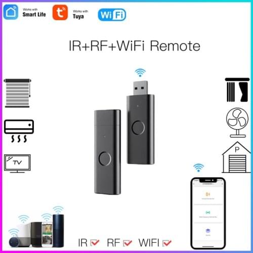 Tuya Smart Wifi IR+RF Controller Universal Infrared Smart Home Control For TV DVD Air Conditioner Works With Alexa Google Home