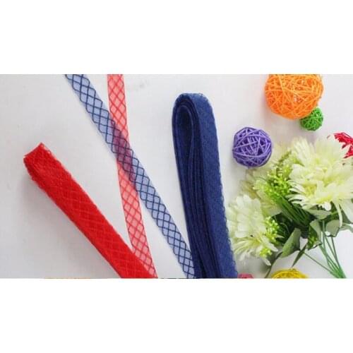 0.8" 2cm Cotton Crinoline Crin Trimming/Braid Diamond Fascinator Mesh Fabric 100yard/lot