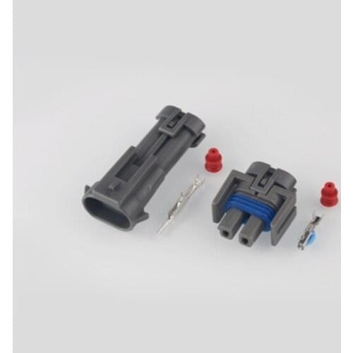 200 sets 2 Hole Auto Harness Connector Automotive Compressor Air Conditioner Socket plug DJ70217A-1.5-11/21