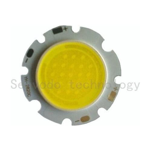 20X High quality 5W round COB Dimension 28mm surface LED lamp Bead high lumen 5w cob LED bar lamp light source free shipping