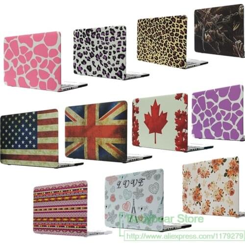 2in1 England USA Flag Hard Case Protector for MacBook 11 12 Air 13 inch Pro 13 Pro Retina 15 inch Touch Bar 2014 2015 2016 2017