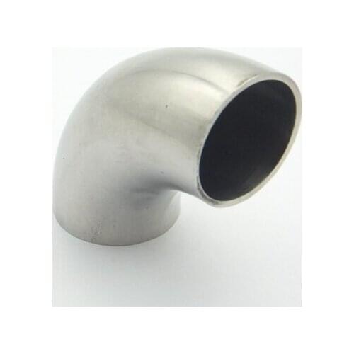 3" 76mm OD 304 Stainless Steel Sanitary Weld 90 Degree Elbow Pipe Fitting For Home Brew Homebrew Wine Beer Brewing