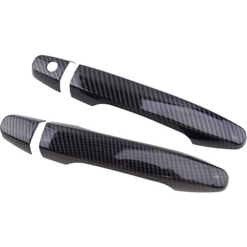 4Pcs/Set ABS Car Carbon Fiber Style Side Door Handle Cover Trim Fit For Honda Civic Coupe 2012 2013 2014 2015