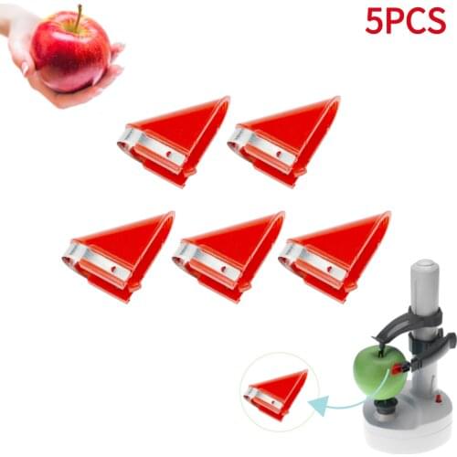 5pcs Electric Peeler Replacement Blades Potato Vegetable Fruit Peeler Stainless Steel Blade Cutter Head Peeler Accessories