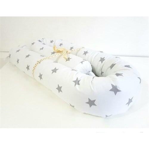 Cute Candy Shaped Cotton Star Print Baby Bed Bumper One-Piece Kids Crib Around Cushion ,Childrens Cot Protector Pillows