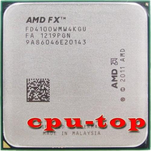 Free Shipping AMD FX4100 3.6GHz Quad-Core CPU Processor FX 4100 FD4100WMW4KGU 95W Socket AM3