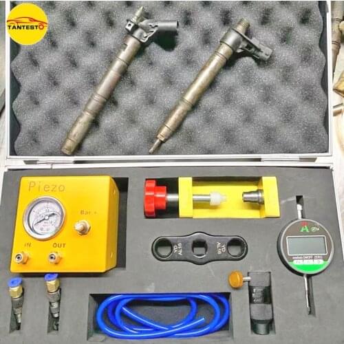 For Bosch Piezo Diesel Common Rail Injector Disasemble Back Pressure Stability Test Needle Valve Stroke Measuring Tool Set