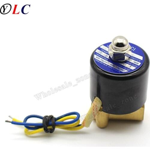 New DC 12V Electric Solenoid Valve 1/4' 1/4 inch for Air Water Gas Diesel