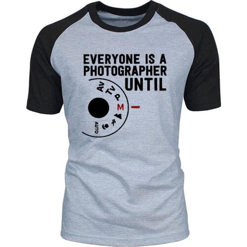 I Shoot People Camera Art Love Photography T Shirt Summer raglan Short Sleeve Novelty Short Sleeve Funny T-Shirt Cotton Men Tees