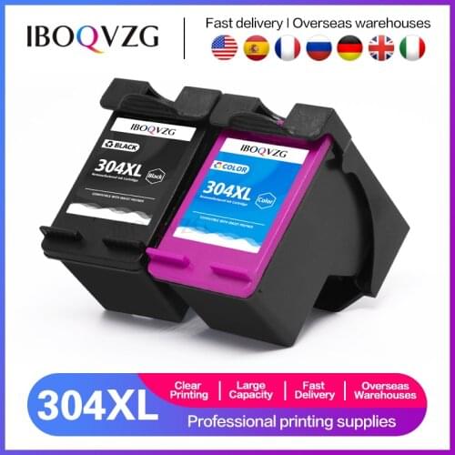 IBOQVZG Refilled Ink Cartridge 304XL new version for hp304 for hp 304 xl deskjet envy 2620 2630 2632 5020 3720 3730 5010 printer