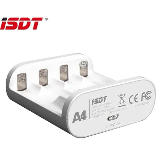 ISDT A4 Smart Battery Charger For AA AAA 10500 12500 Battery
