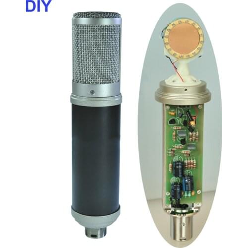 DIY Large-diaphragm high sensitivity LOWEST background NOISE cardioid Condenser Microphone studio recording