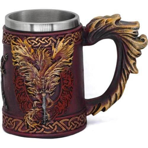 Dragon Mug drinking Mug Beer Stein Tankard Coffee Cup 17 oz