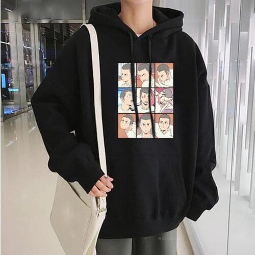 2021 Hot Anime Harajuku Ryunosuke Tanaka Hooded Sweatshirts Harajuku Funny Volleyball Junior Graphics Winter Keep Warm Hoodies