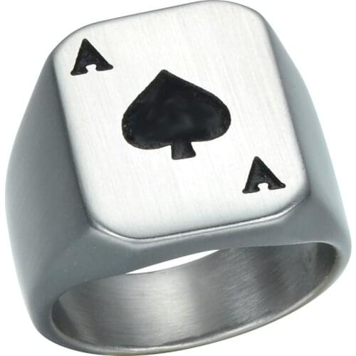 Punk Heart A Titanium Steel Ring Mens Fashion Popular Ring