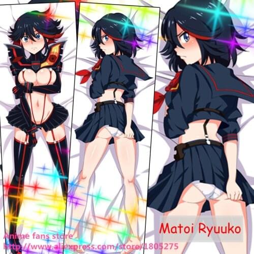 Sexy Japanese Anime KILL LA KILL Matoi Ryuuko Kawaii Pillowcase decorative Pillow Case Cover Hugging Body Bedding