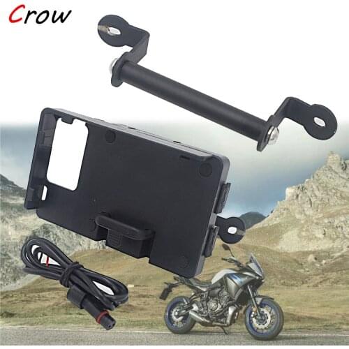 New Motorcycle Front Mid Navigation Bracket GPS Mobile Phone Charging For YAMAHA TRACER700 Tracer700 TRACER 700 2020 2019 2018