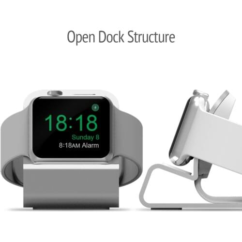 Besegad Portable Mini Aluminum Alloy Charging Stand Holder for Apple Watch iWatch iwach i wach Series 1 2 3 38mm 42mm Gadgets