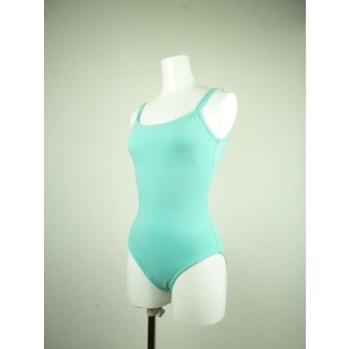 After the back of a pair of large cross back professional adult womens Ballet uniform dress suit