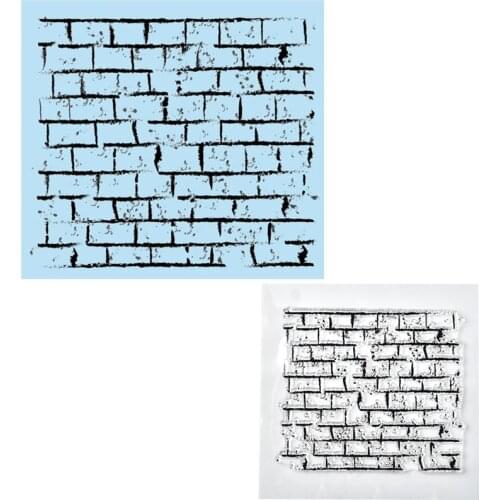 Brick Transparent Clear Stamps Silicone Stamp/Seal for Craft Dies Scrapbooking/photo Album Embossing Letter Happy Birthday Decor
