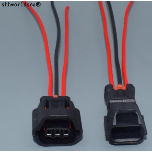 Worldgolden 3 Pin 7283-8730-30 7182-8730-30 Wheel Speed Sensor Socket for EVO Mivec Camshaft Sensor Plug For Mitsubishi Nissan