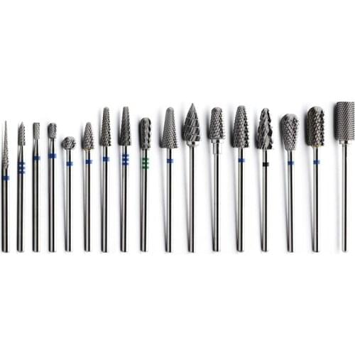 Carved and polished tungsten steel wave grinding needle+dental grinding head ball drill crack drill alloy steel milling cutter