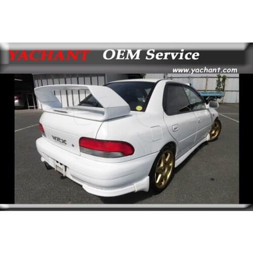 Car-Styling FRP Fiber Glass Rear Trunk Spoiler Fit For Impreza GC Series WRX STI Rear Spoiler Wing