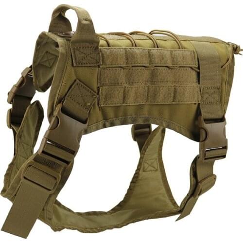 Large Dog Tactical Dog Clothing Dog Supplies Pet Tactical Vest Dog Clothing Outdoor Training Military Dog Nylon