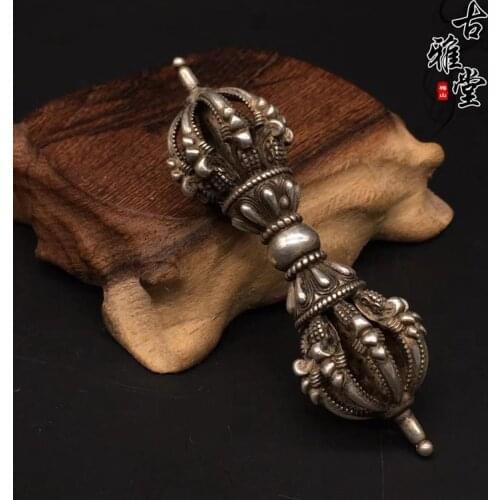 Tibetan Buddhism supplies wholesale handmade in Nepal to do the old copper vajra Jiang Mochu Puba pestle/nine Vajra