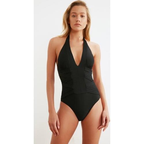 Trendyol Halter-neck Textured TBESS20MA0377