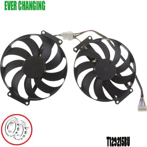 87MM T129215BU DC12V 050AMP Graphics card fan for ASUS GTX1660 O6G GAMING
