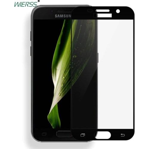 For Samsung Galaxy A5 2017 Duos Full Cover Tempered Glass Screen Protector full Coverage glass Film A5 2017 A520F