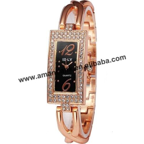 Fashion E-LY 028 Women hollow Out Bracelet Wristwatch Hot Sale Women Rhinestone Watch Elegant Hot Sale Lady Dress Watches
