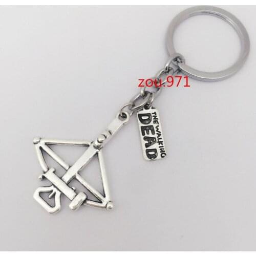 1pcs Tibetan Silver THE WALKING DEAD Jewelry Pendant Chain Keychain Jewelry