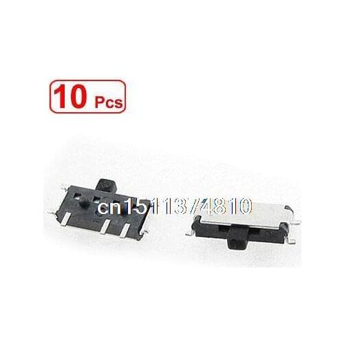 10 Pcs x On-On 2 Position 1P2T SPDT Miniature Horizontal Slide Switch SMD 7 Pin