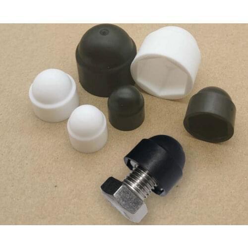10Pcs Plastic Nuts M6 M8 M10 M12 Bolt Nut Dome Protection Caps Covers Exposed Hexagon Plastic for Car Wheels