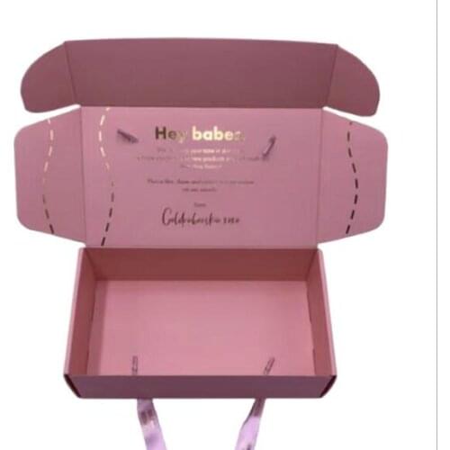 1000pcs paper boxes with rope ustom paper box 3-layer corrugated paper packaging gift box supports customized size and logo