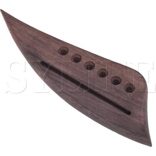 Rosewood Bridge Fit Acoustic Guitar 6 String Slotted Saddle 150mm Length