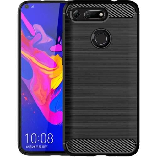 Shock Absorption Cover Soft TPU Anti Scratch Carbon Fiber Back Original Case for Huawei Honor View 20 V20 Cover Cases