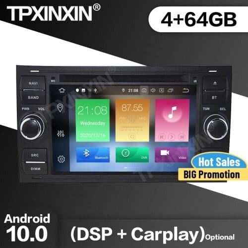 64G Car Radio 2 Din Stereo Receiver Android10 For Ford Mendeo 2006 2007 2008 2009 2010 2011-2019 GPS Multimedia Player Head Unit