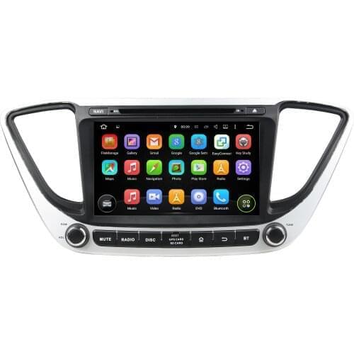 8" Android 9.0 PX6 Car Radio For Hyundai Verna 2017 DVD Player 6 Core Car Audio 2 Din Multimedia Player Stereo Navigation DSP