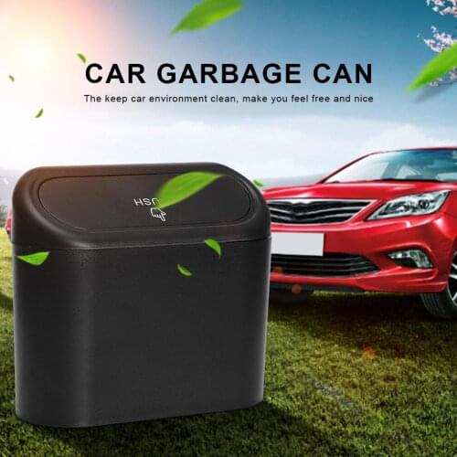 Car Trash Can Hanging Vehicle Garbage Bin Kitchen Office Car Small Storage Box Lightweight Mini Can ABS Material