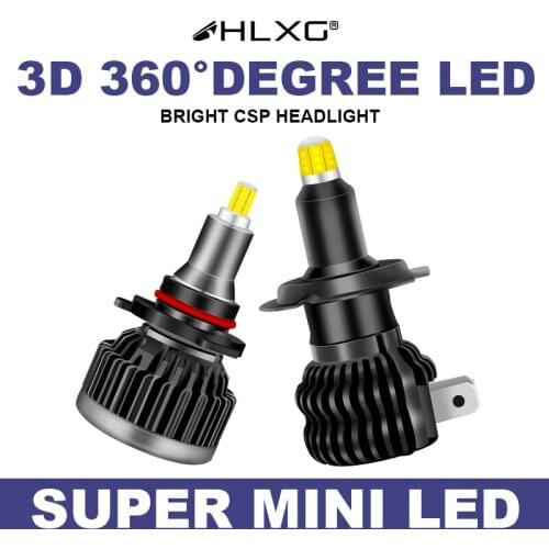HLXG car headlight h1 led canbus 60W 12V bulb Light H1 9005 9006 360 HB3 HB4 H8 H9 lampada lamp 20000LM luces CSP 6000K h7 led