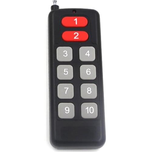 1piece 10 CH 10 Button RF Wireless Remote Control Transmitter with Tracking Number 315/433.92MHZ
