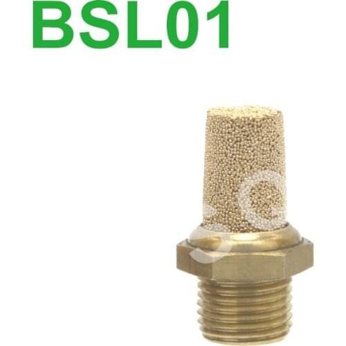 BSLM5 BSL01 BSL02 BSL03 BSL04 M5 1/8 1/4 3/8 1/2 FSQD AIRTAC Universal Silencer Pneumatic Muffler Fittings Copper Pagoda BSL